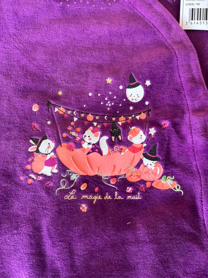 Grenouillère et bonnet Halloween fille 12 mois sergent major - photo numéro 4