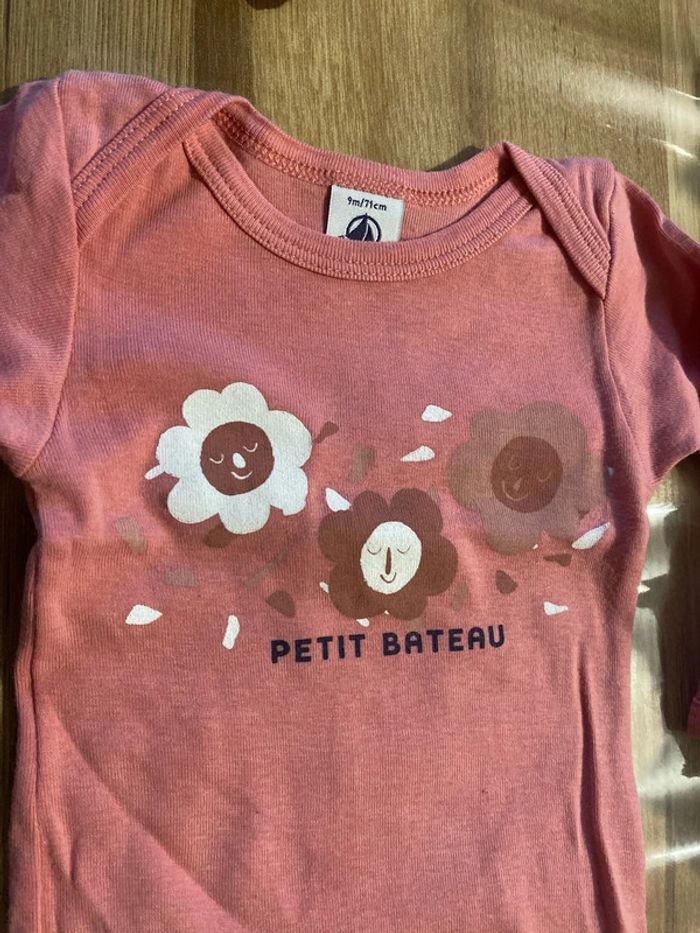 Lot de 6 body ML petit bateau fille 9 mois - photo numéro 7