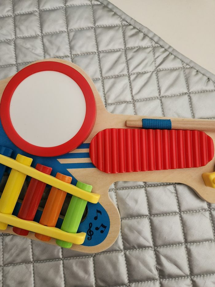 Guitare bois Instrument de musique 6-en-1 playtive lupilu - photo numéro 5