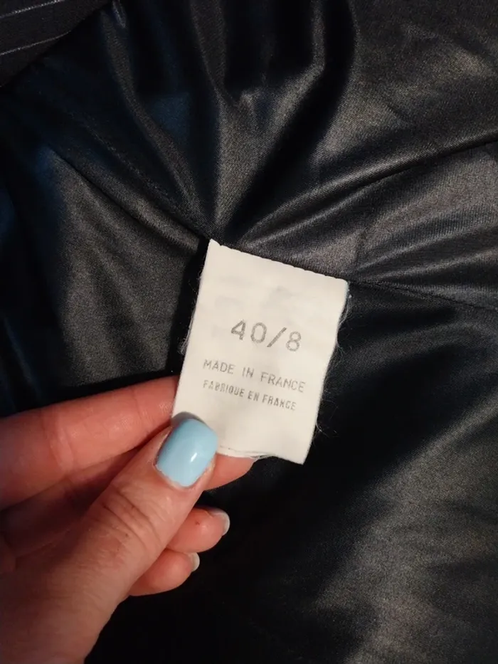 Veste blazer rayée noir et blanc Plein Sud 40 - photo numéro 4