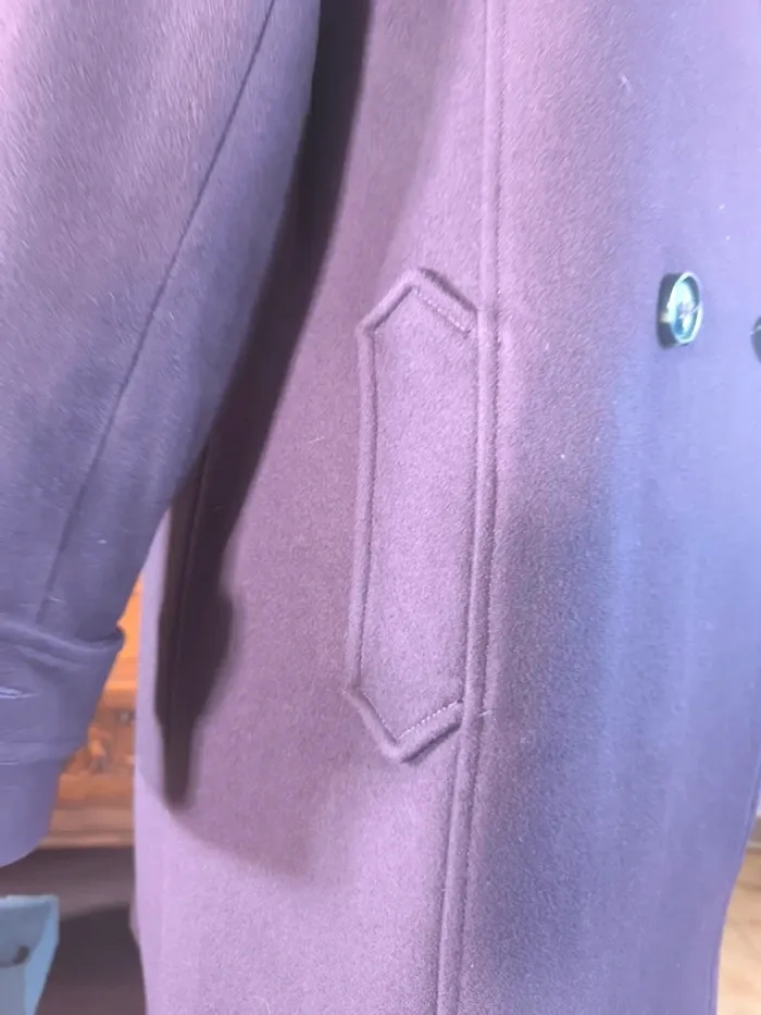 Magnifique manteau laine couleur prune - photo numéro 11