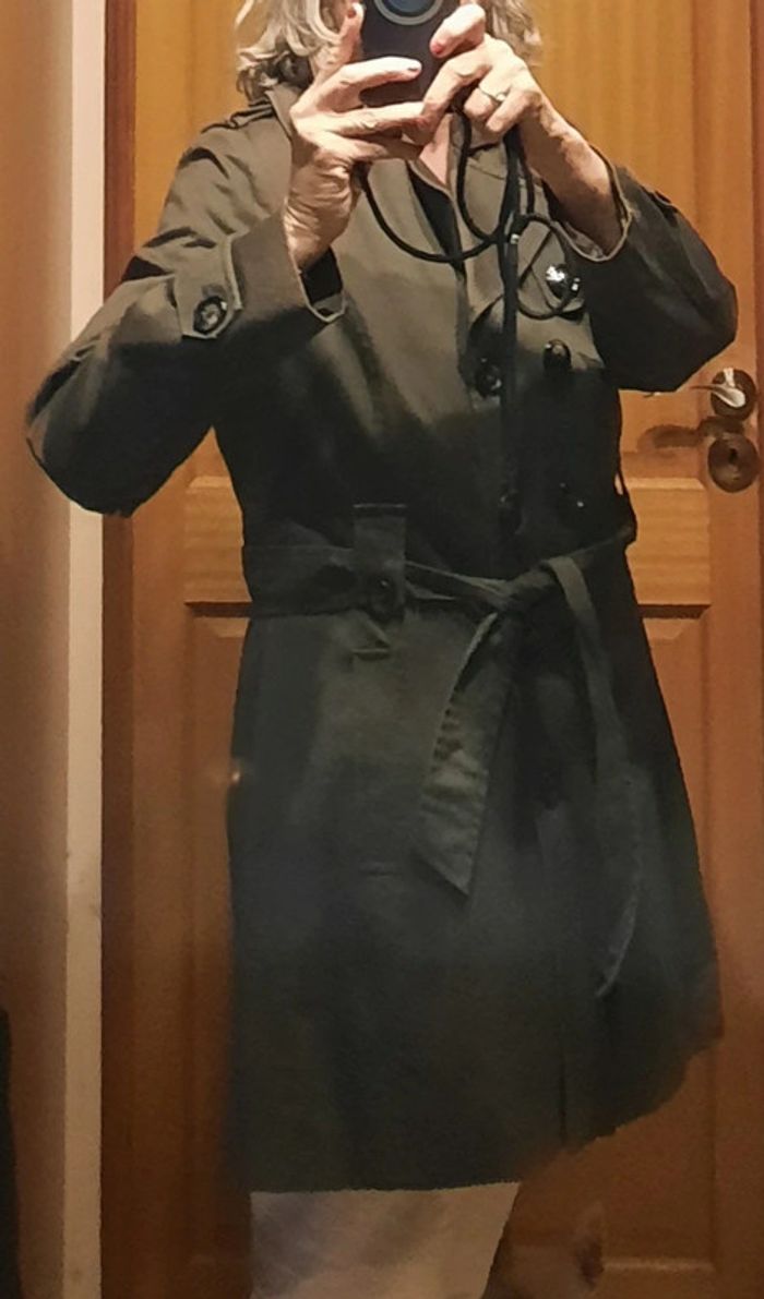 Trench marron, femme, Camaïeu, taille 42 - photo numéro 6