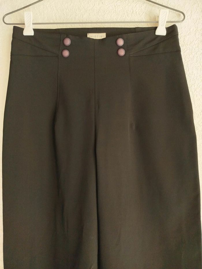 Pantalon tailleur coupe droite Lola Paradise polyester noir 40 - photo numéro 2