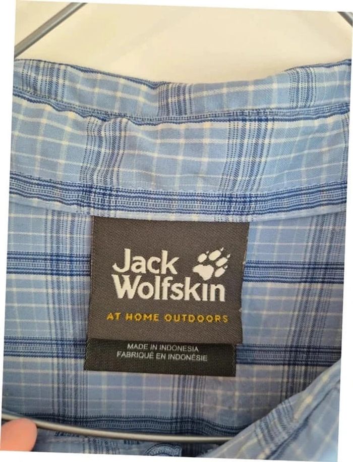 Chemise à carreaux courtes manches homme Jack Wolfskin - photo numéro 2