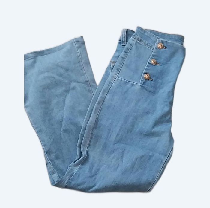 Jean ample taille haute