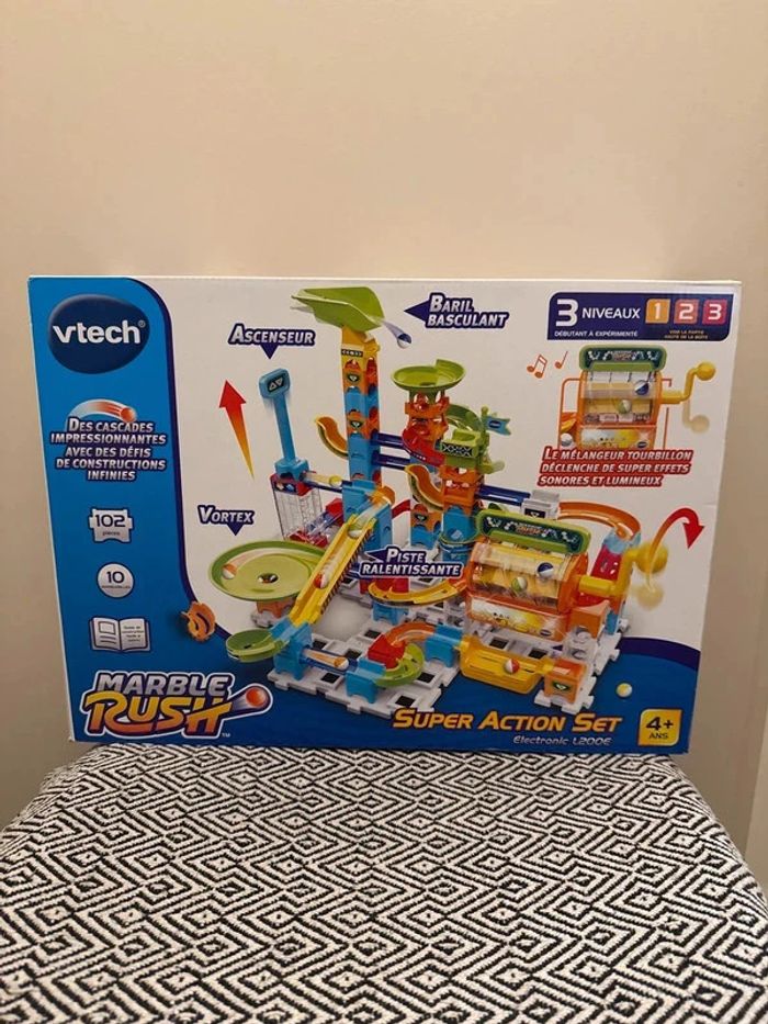 Vtech - Circuit à billes électronique Marble Rush : Super Action Set Electronic L200E