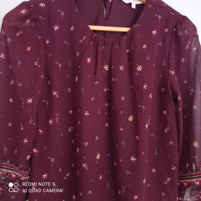 Blouse bordeaux t36 Clockhouse - photo numéro 2