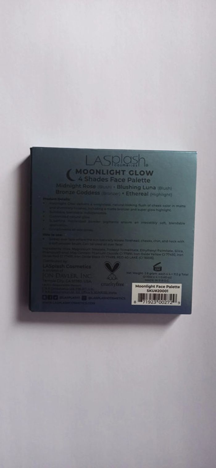 LaSplash Cosmetics – Palette pour le visage Moonlight Glow - photo numéro 2