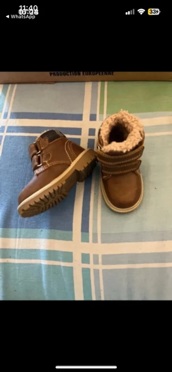 Bottines hiver garçon taille 20 - photo numéro 5