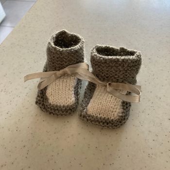 Chausson tricoté main