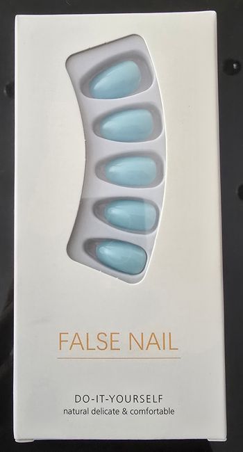 Faux ongles turquoise