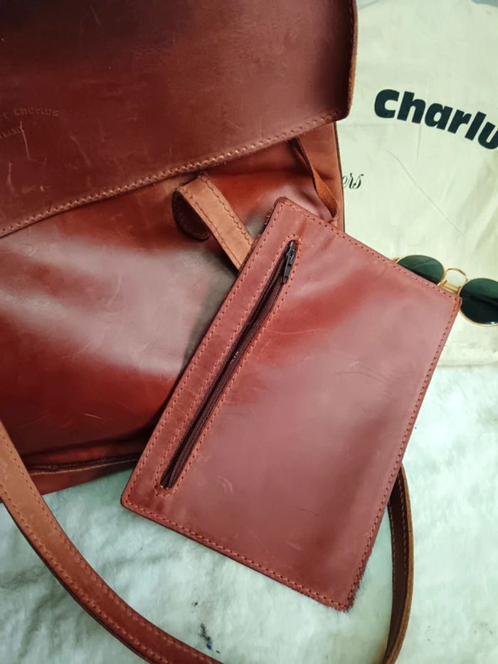 Cabas a Rabat cuir taurillon | Charles et Charlus - photo numéro 8