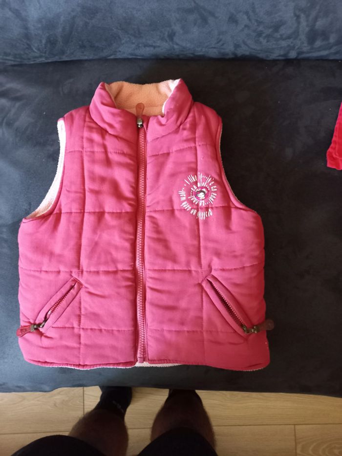 manteau sans manche fille