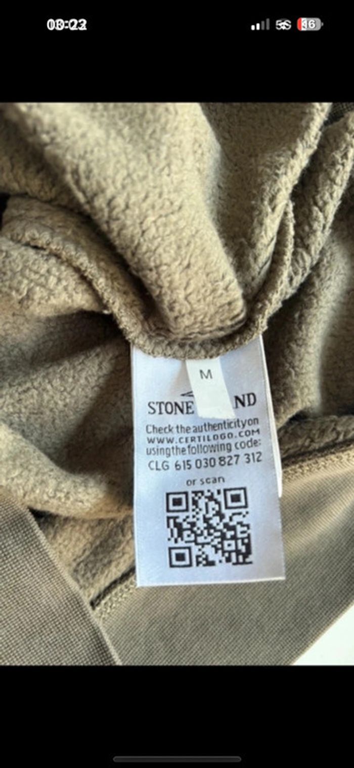 Sweat Stone Island kaki – Taille M – Comme neuf - photo numéro 7