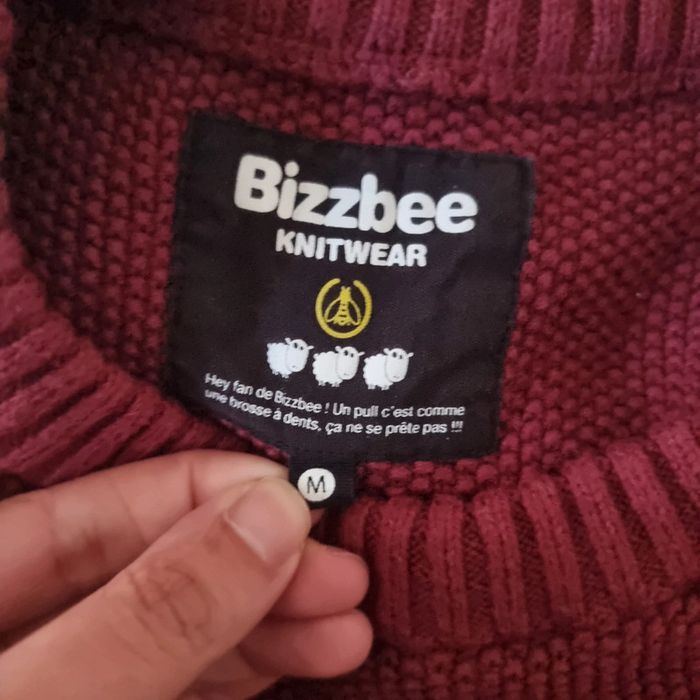 Pull Homme Bordeaux - Bizzbee - photo numéro 4