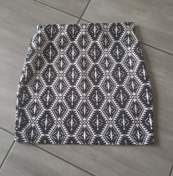 Jupe courte noir blanche MIM Taille M