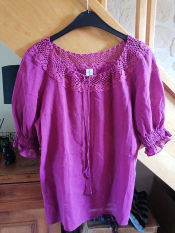 Blouse fuschia