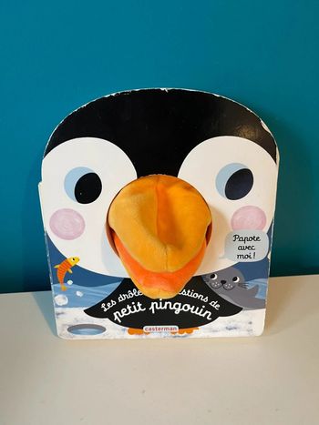 Livre bébés marionnettes les drôles de questions de petit pingouin