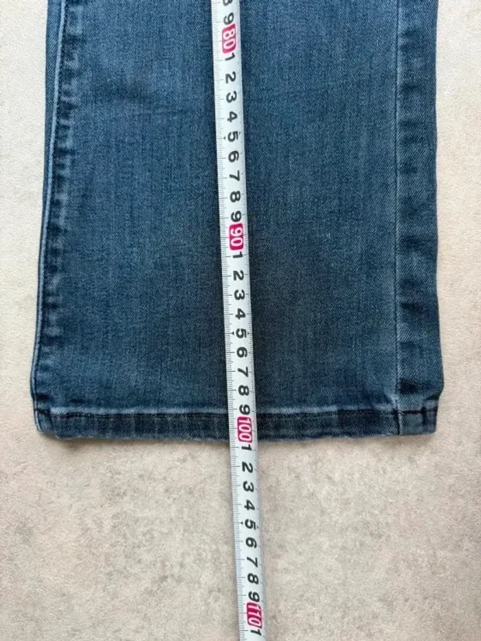 Jeans Levi's 529 W28 FR38 L30 coupe droite bleu marine Femme Women pan581b - photo numéro 4