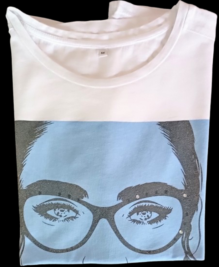 Tee-Shirt Femme - blanc avec inscription - (Taille M) - (TEX) - photo numéro 3
