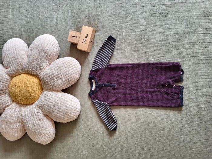Joli lot 1 mois bébé mixte pyjamas grenouillères et un bodie - photo numéro 11