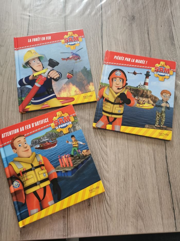 Lot de 3 livres Sam le pompier