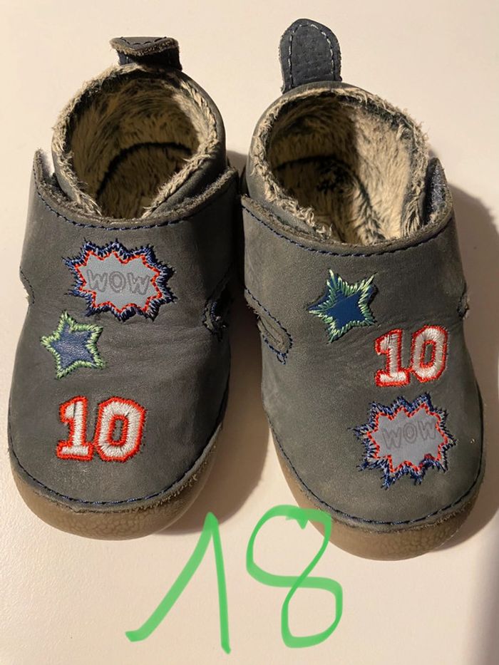 Chaussons / chaussures fourrés Vertbaudet pointure 18