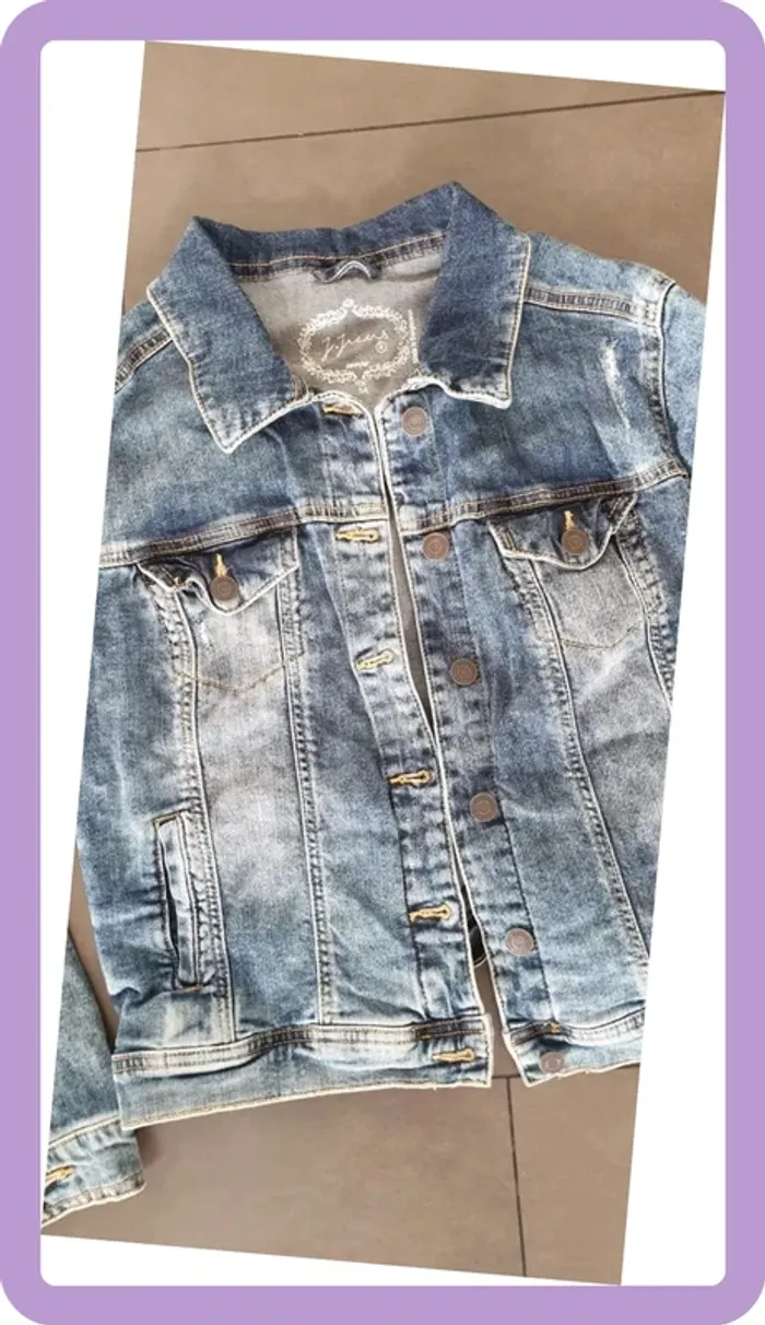 Veste blazer jean 38 - photo numéro 2