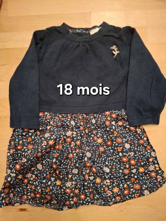 Ensemble robe + gilet 18 mois
