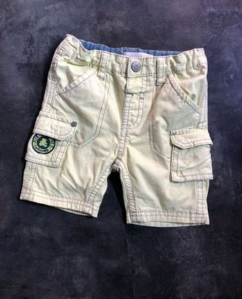 Short cargo jaune 18 mois Lulu Castagnette