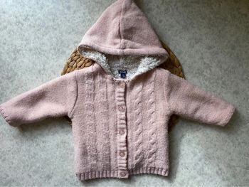 Gilet veste rose Kiabi 9 mois