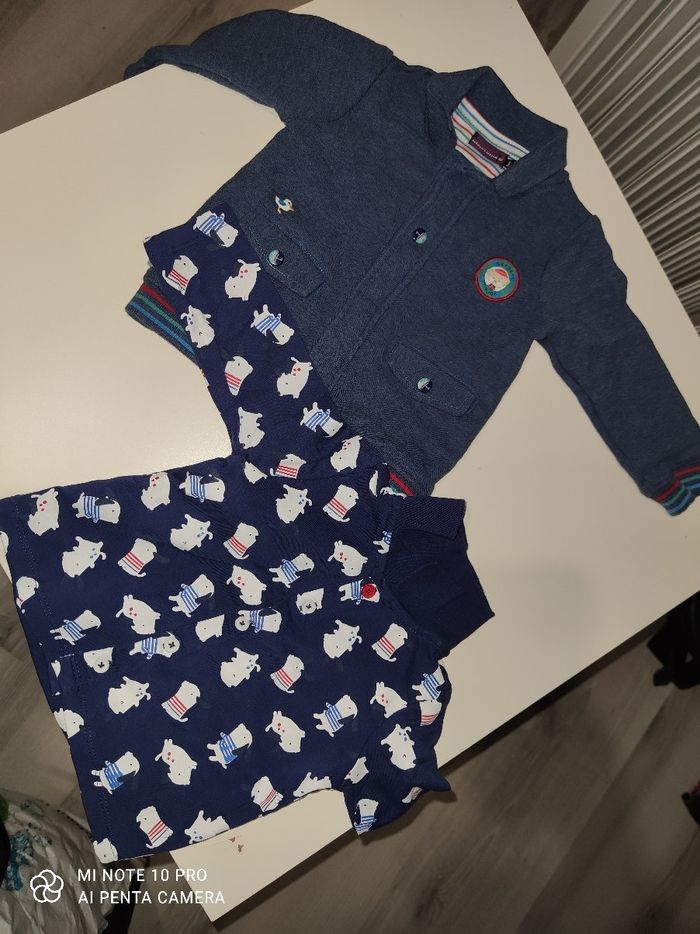 Veste + haut manche longue