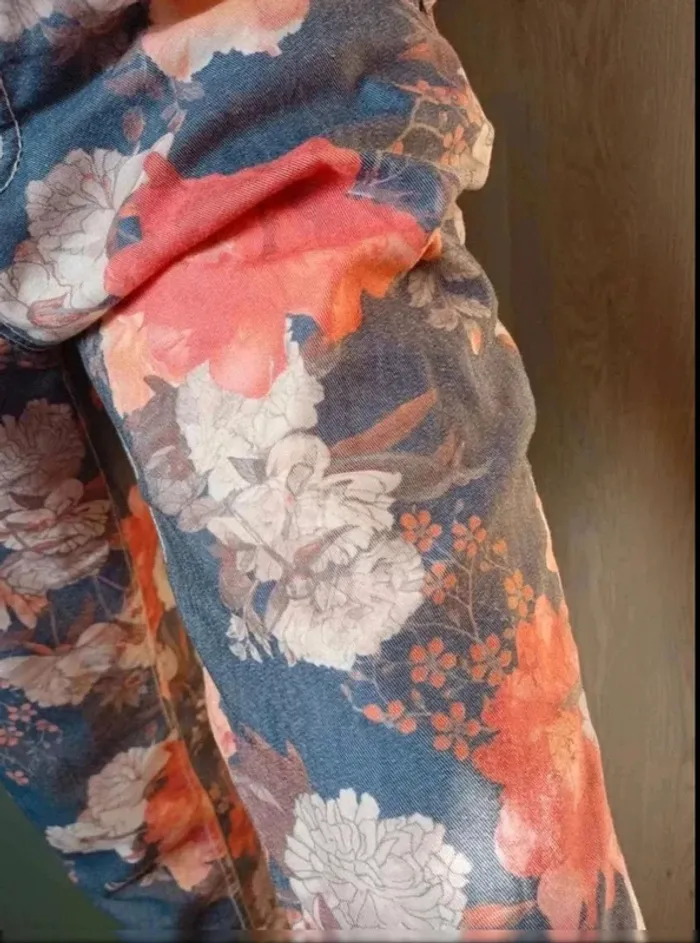 Jean fleuri  + haut  36 - photo numéro 4