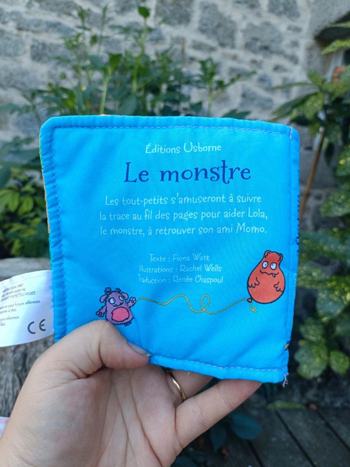 Livre tissu pour bébé le monstre - photo numéro 9