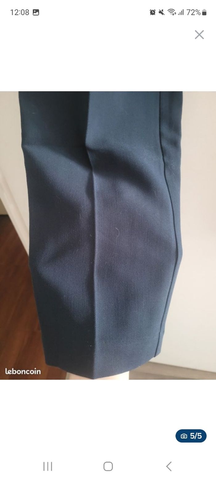Pantalon coupe droite cigarette bleu marine-Taille XXL(44)Kiabi - photo numéro 5