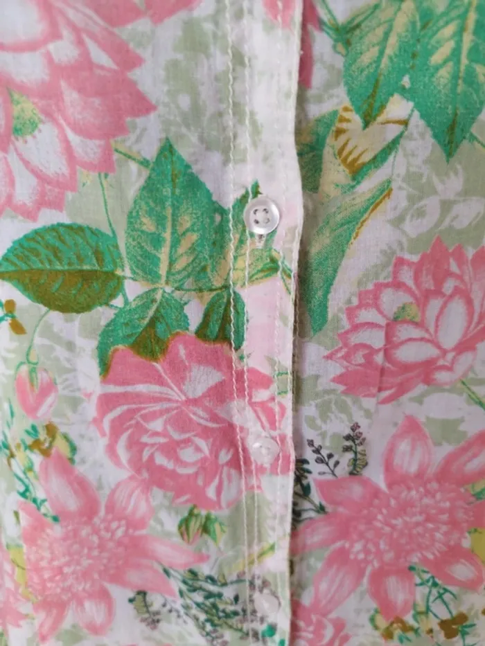 Chemise cintrée lotus fleurie - Drop Asie - photo numéro 8