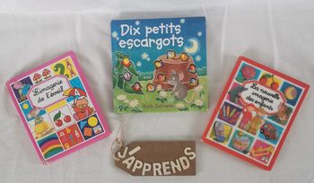 Livres 📙lot de 3, l'imagerie de l'éveil, imagerie des enfants et dix petits escargots