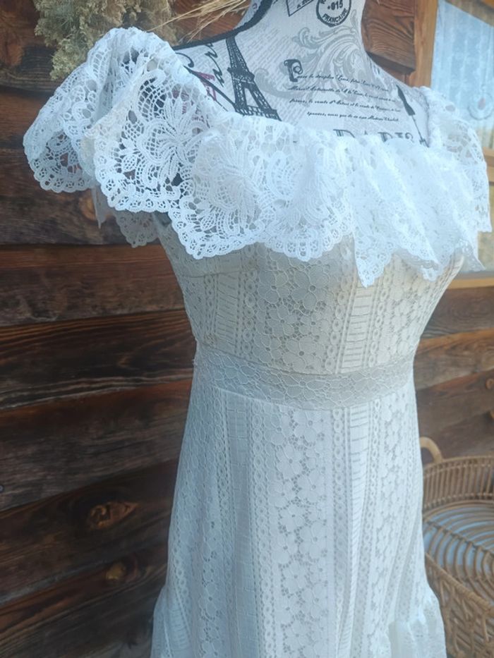 Superbe robe blanche longue Blanche neuve - photo numéro 3