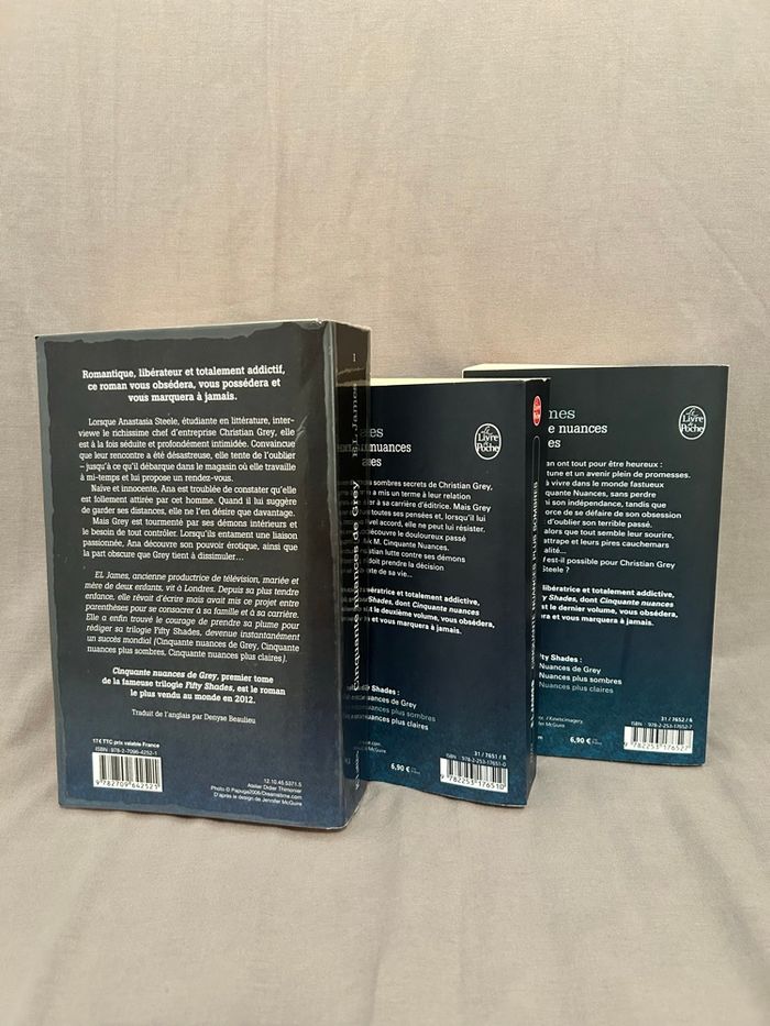 Lot 3 livres cinquante nuances fifty shades - photo numéro 3