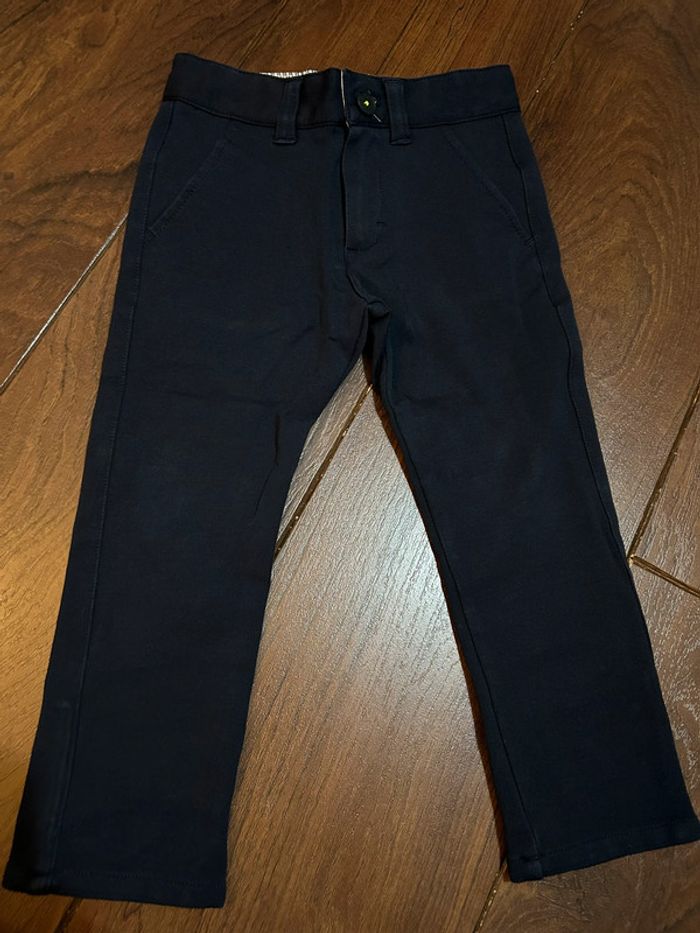 Pantalon de Costume slim fit bleu marine Hugo Boss 3ans - photo numéro 4