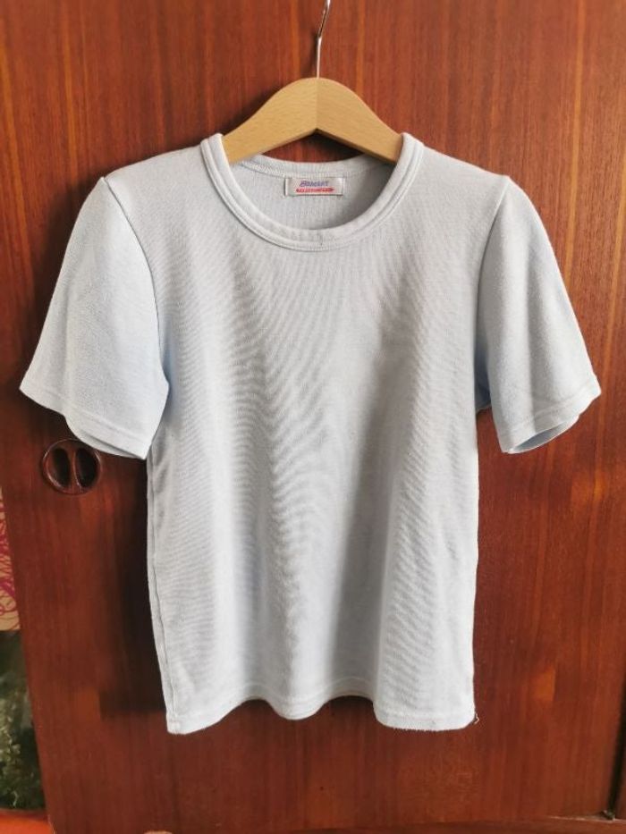 Tee-shirt thermolactyl bleu clair