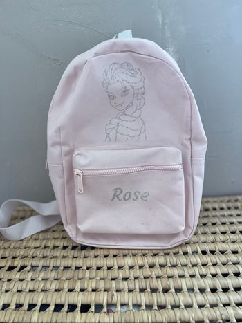 Sac à dos / cartable maternelle personnalisée prénom Rose