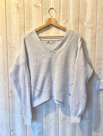 Pull Hollister blanc - taille M
