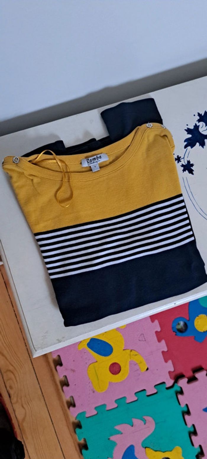 Tee-shirt pull marinière Zamba