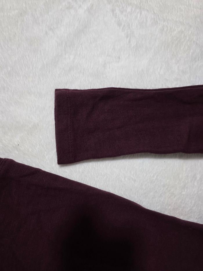 Pull col v dos nu rouge violet - photo numéro 5