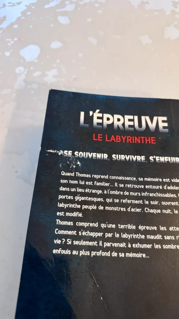 📚 Lot 2 livres – L’Épreuve de James Dashner Tome 1 : Le Labyrinthe Tome 2 : La Terre Brûlée - photo numéro 13