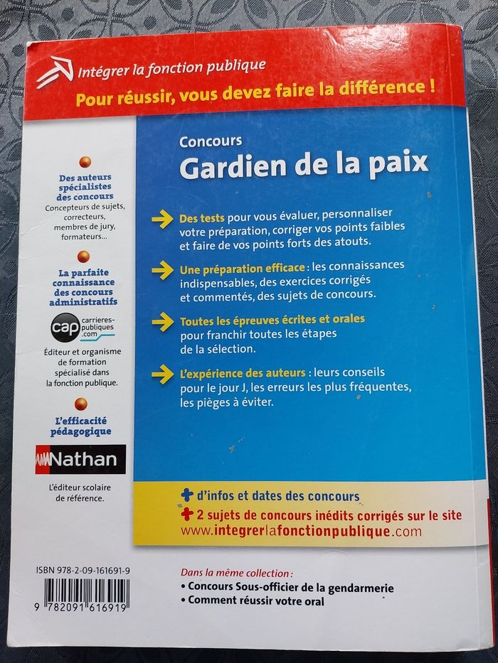 Livre Concours Gardien de la Paix - photo numéro 2
