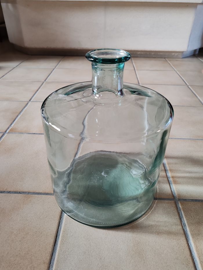 Dame Jeanne ou vase bouteille en verre - photo numéro 7