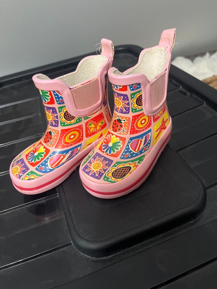 Paire de bottes de pluie bébé fille