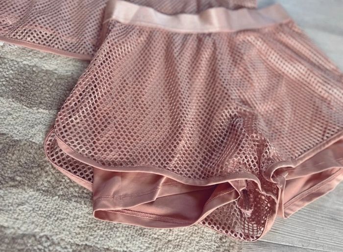Ensemble undiz sport short et tee-shirts rose gold - photo numéro 4